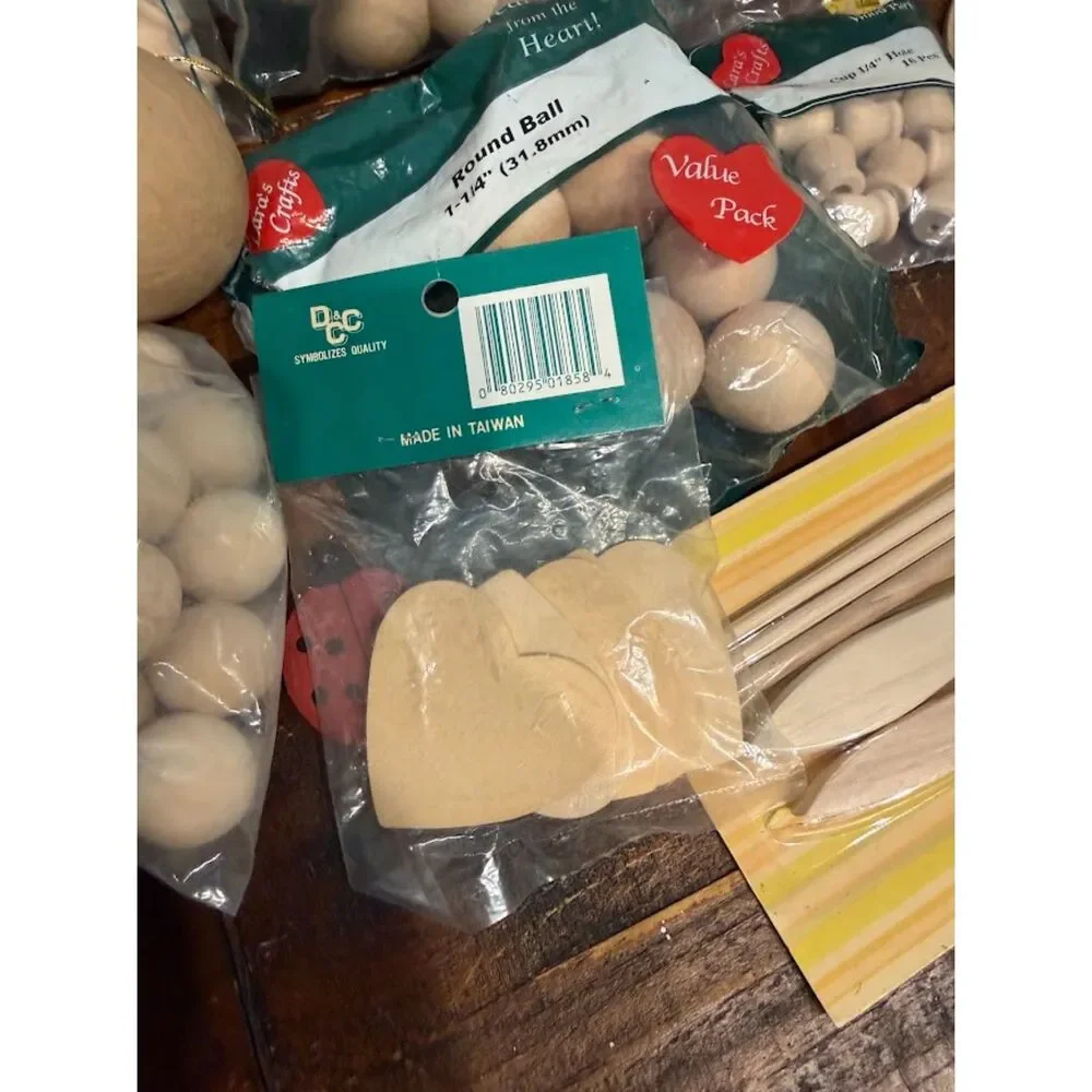 wooden craft lot